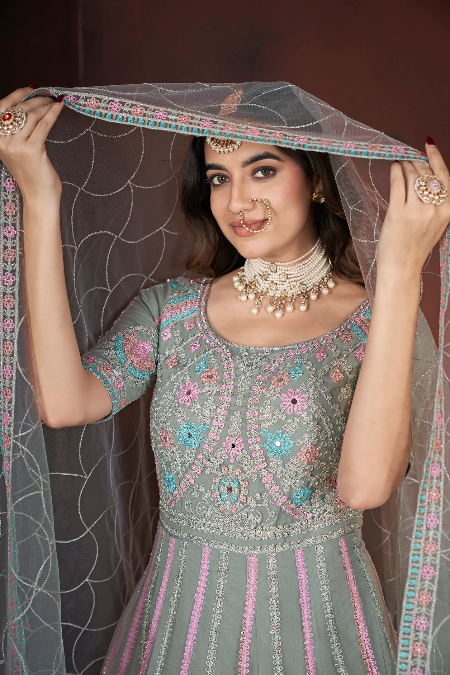 Embroidered Gown