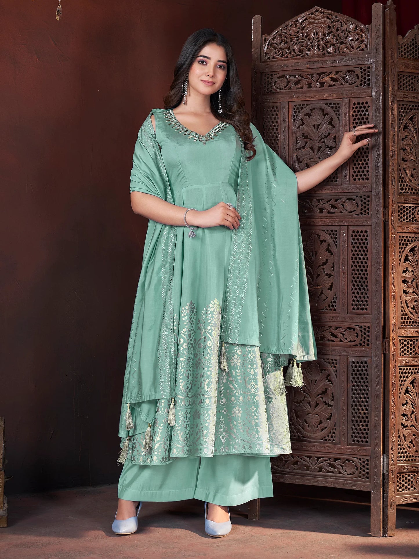 Pista green suit set