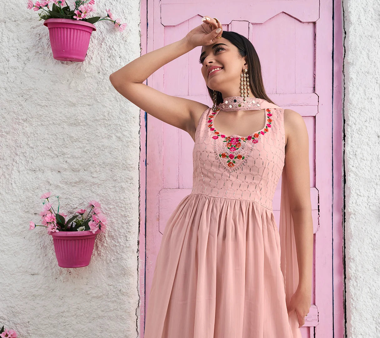 Georgette Salwar Suit with Dupatta