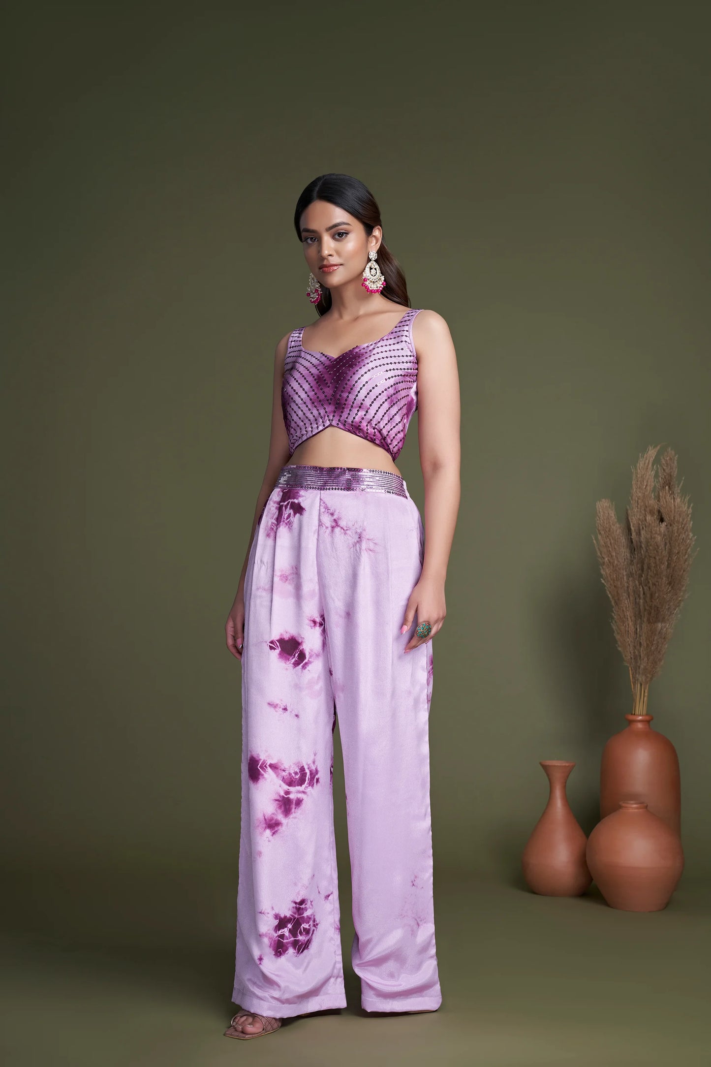 Embroidered choli set
