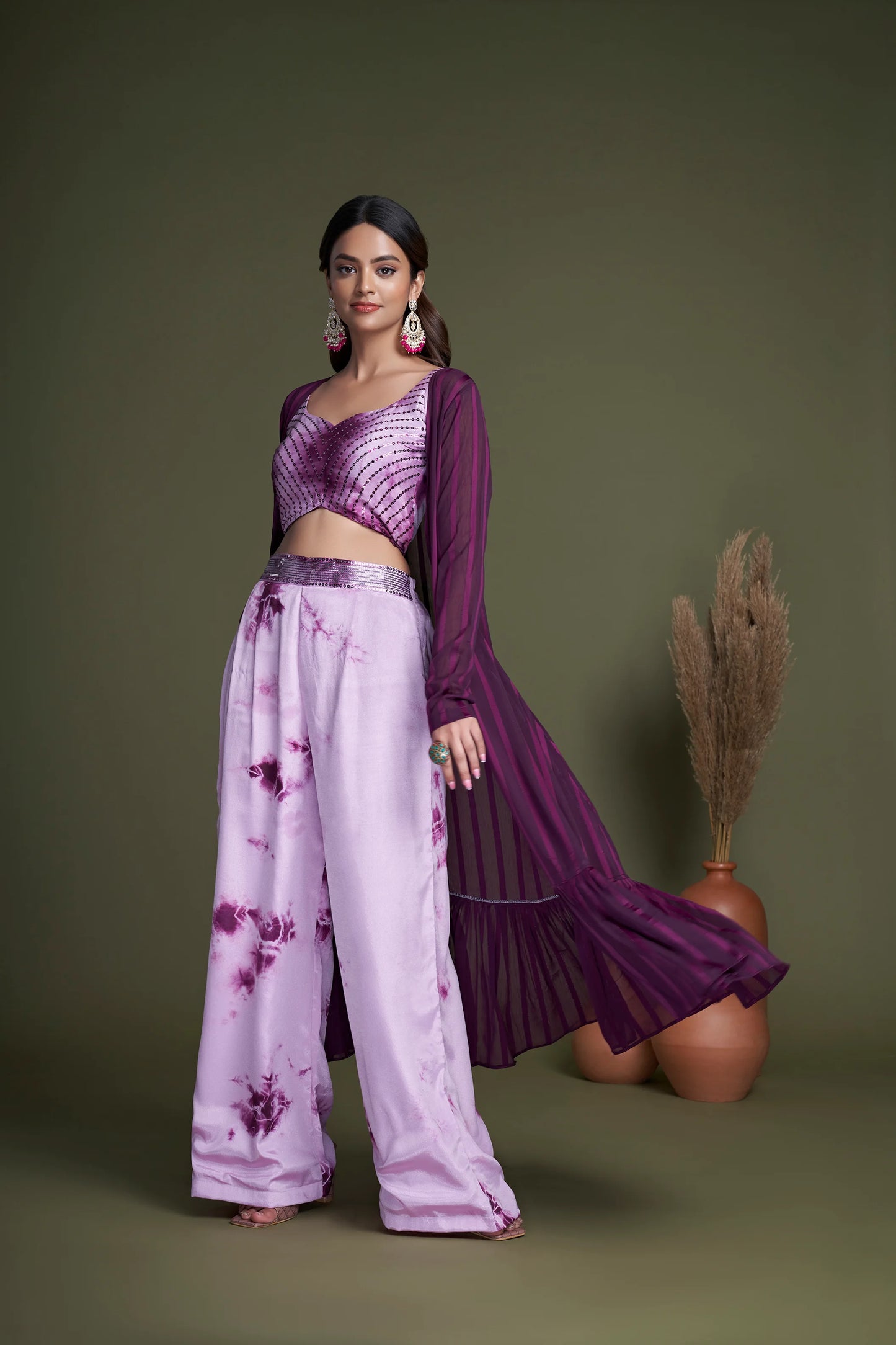 Georgette koti outfit