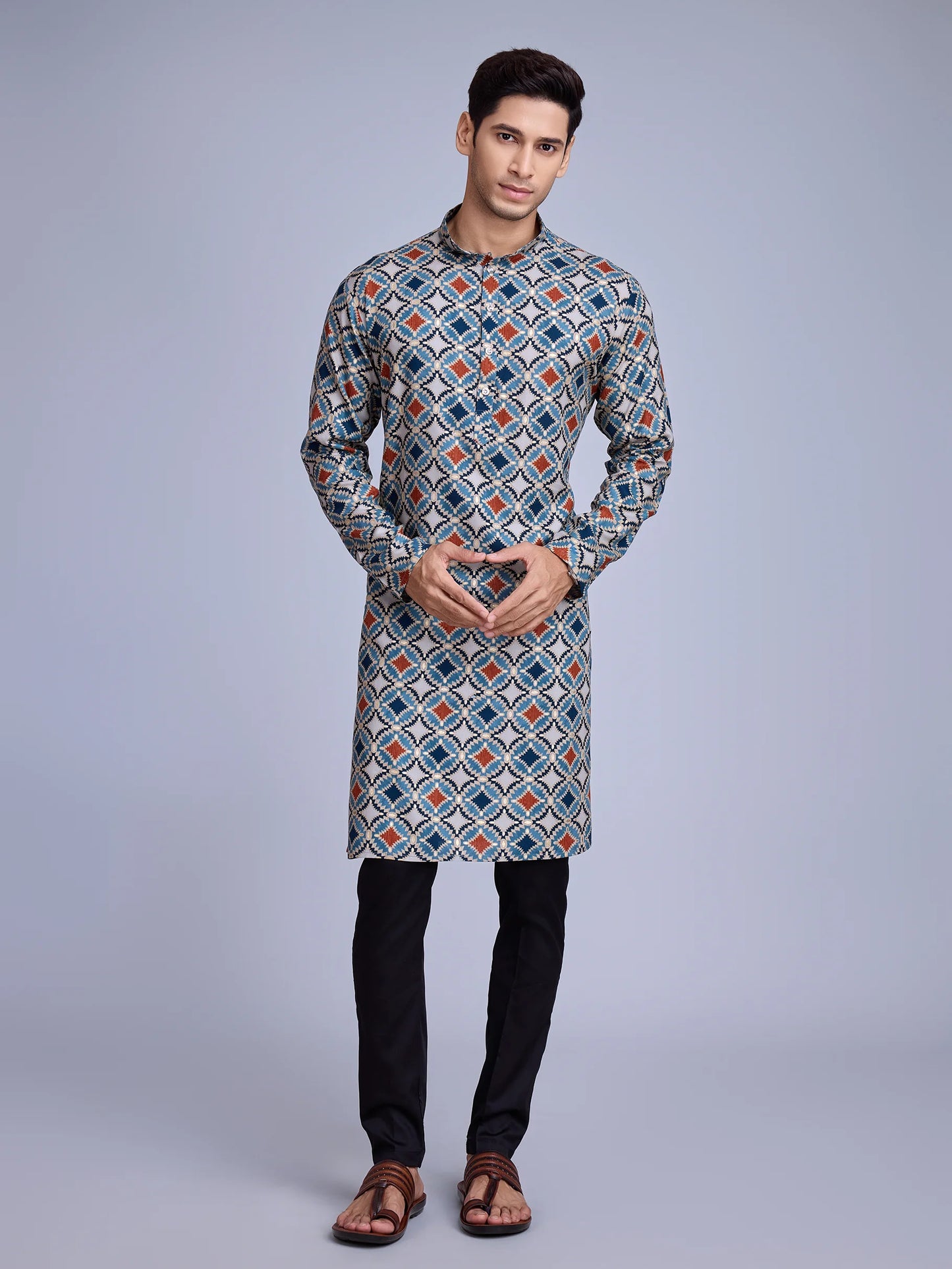 Stylish Printed Rayon Kurta for Men Kurta