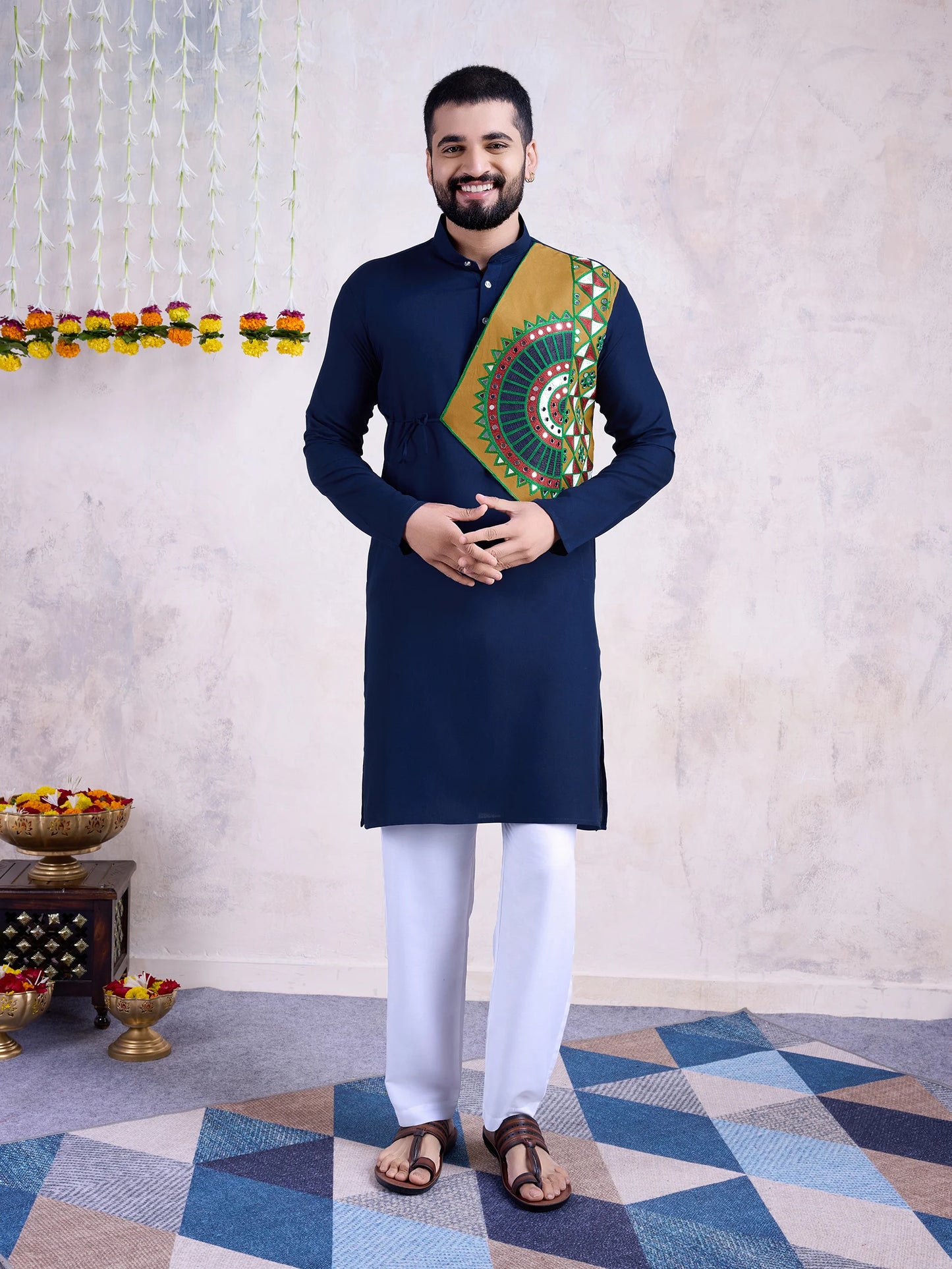 Real Mirror Work Kurta