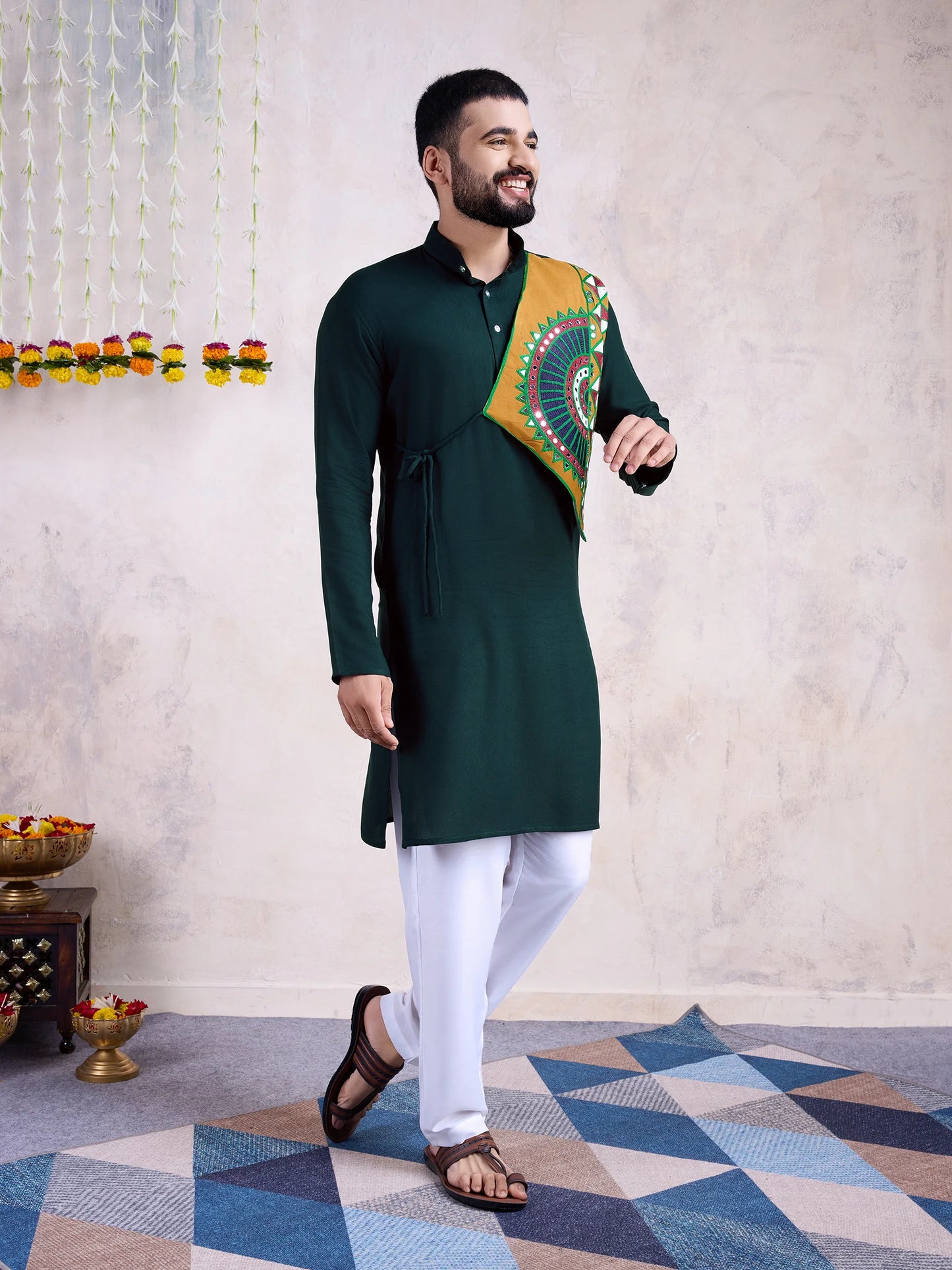 Real Mirror Work Kurta