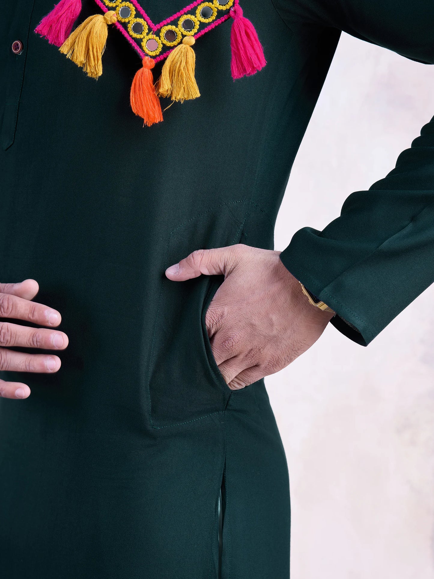 Green Kurta for Men