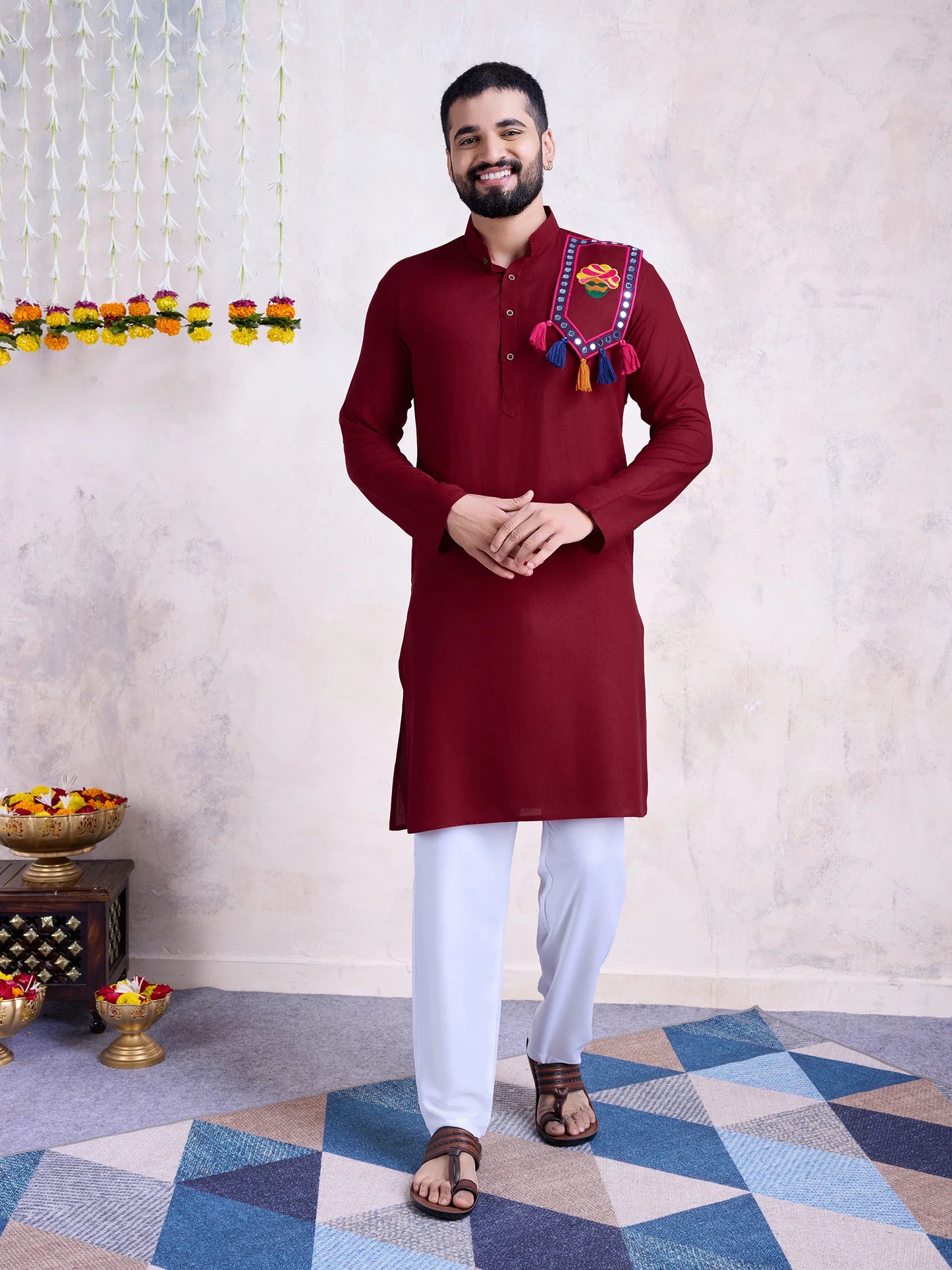 Real Mirror Work Kurta