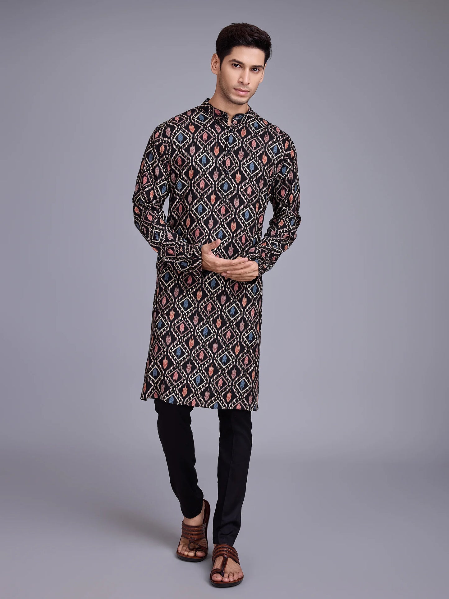 Black Kurta for Men