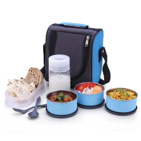 LUNCH BOX WITH FABRIC BAG.