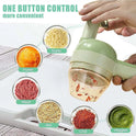 4 IN 1 HANDHELD ELECTRIC VEGETABLE CUTTER FULL SET