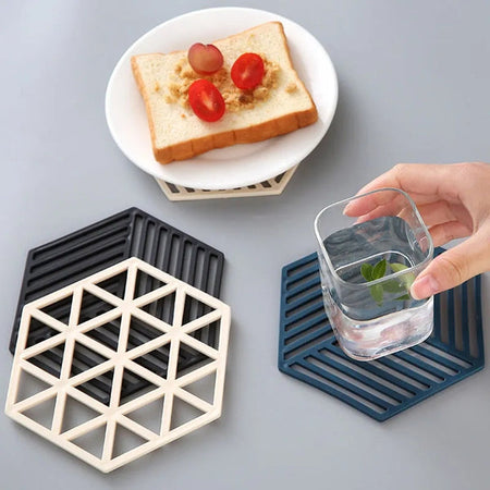 Silicone Heat Resistant Nonslip Coaster Set (4pcs set)