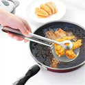 Frying spoon with clip