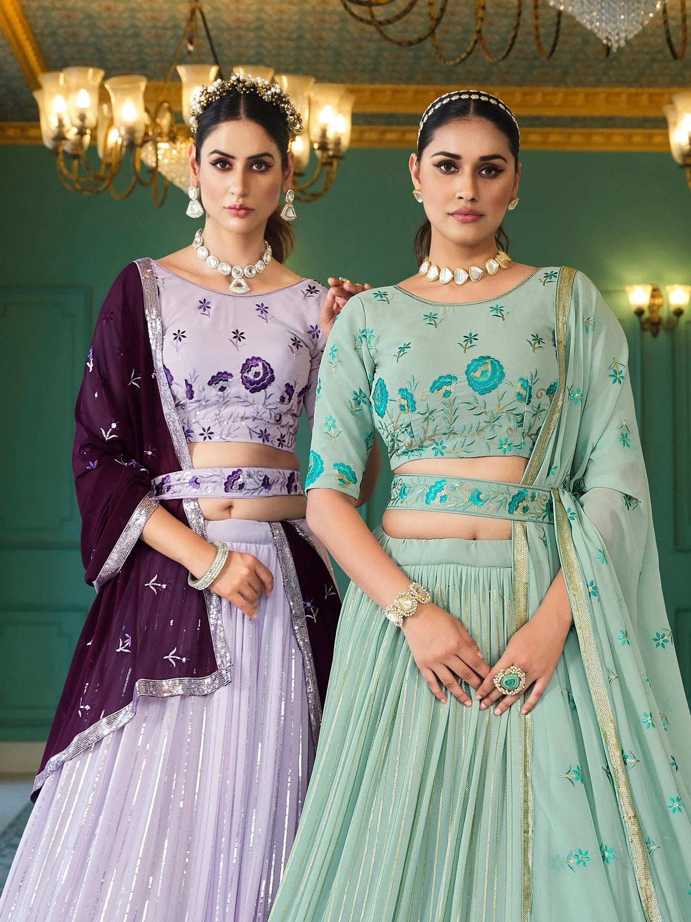 Sequence Work Lehenga Choli