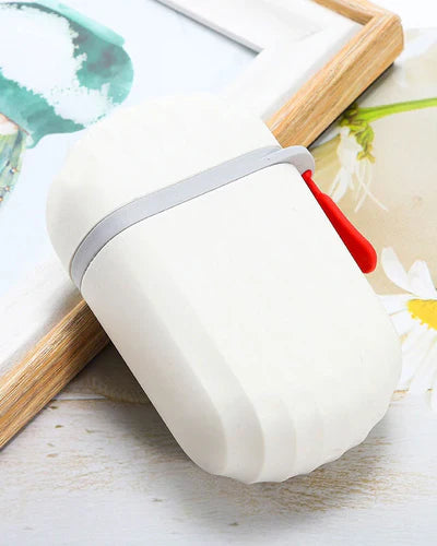 TRAVEL PORTABLE SOAP BOX WITH DISH (Pack Of 2)