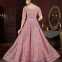 Embroidery work gown