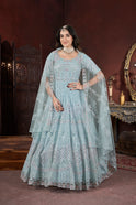 Designer sky gown