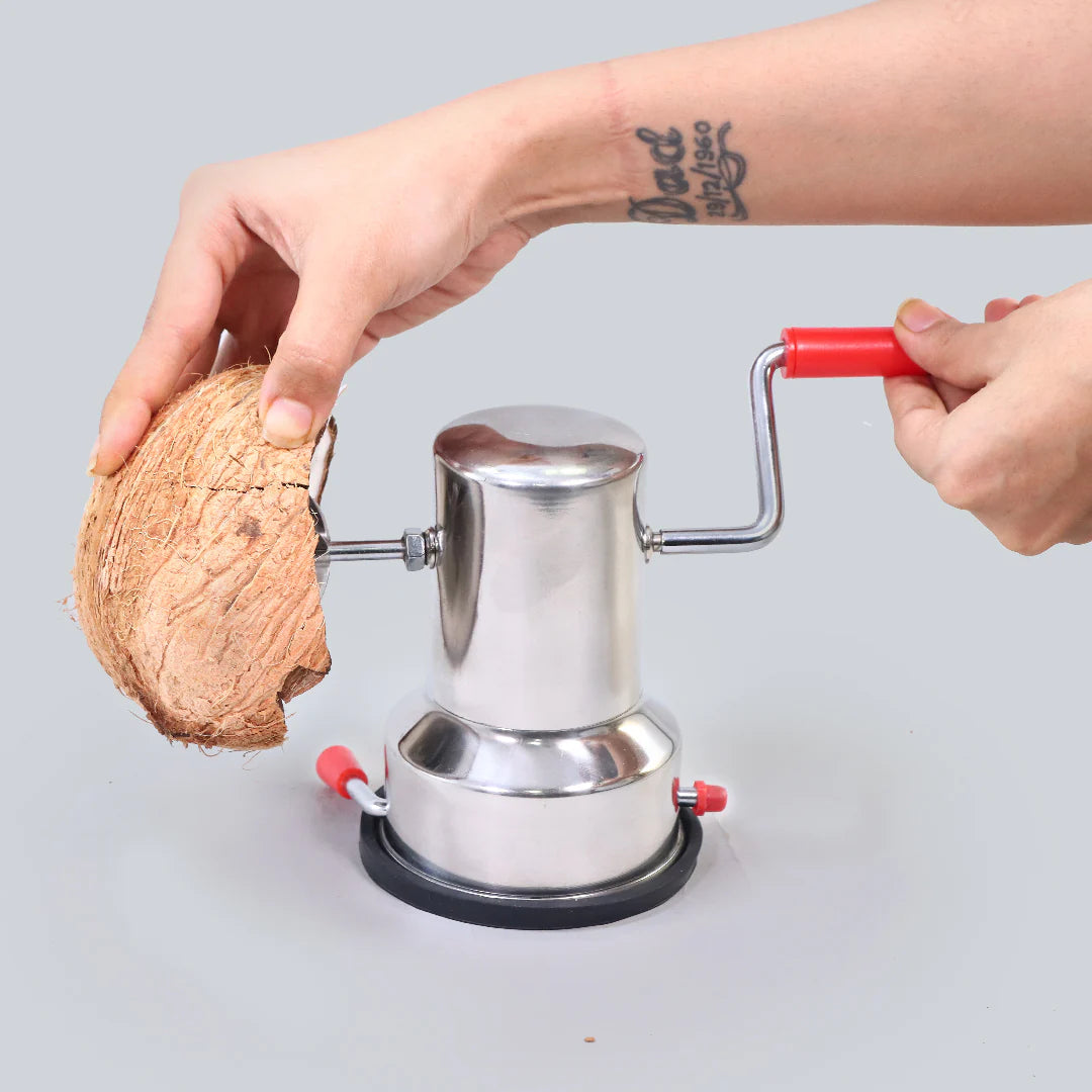 Stainless Steel Coconut Scrapper With Vacuum