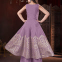 Foil Print Lavender Dress