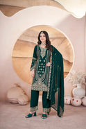 Green Georgette Suit for Bridesmaids