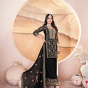 Designer Black Suit Set with Georgette Fabric