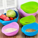 Rice Bowl Pulses, Fruits, Vegetable, Washing Bowl & Strainer