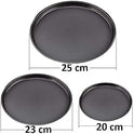 Carbon Steel Pizza Baking Pan - Set of 3