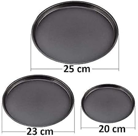 Carbon Steel Pizza Baking Pan - Set of 3