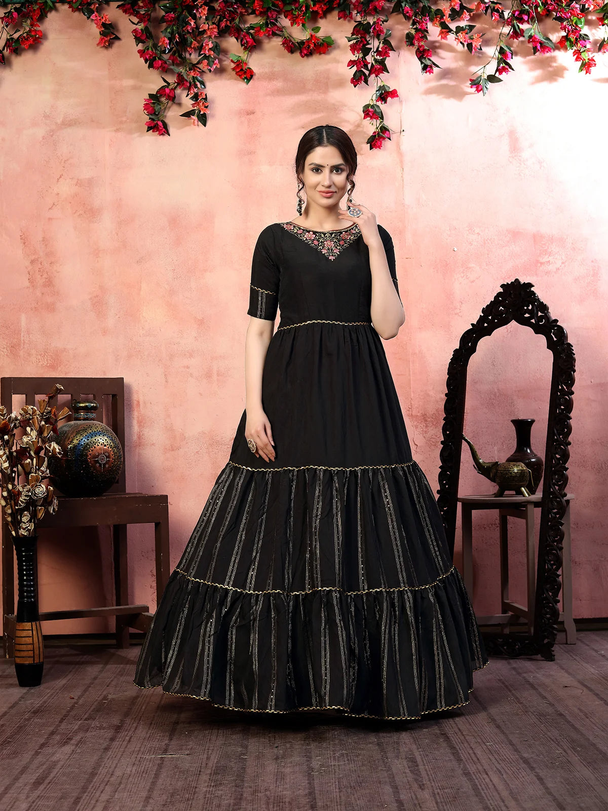 Black Party Wear Gown