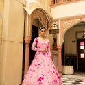 Designer pink gown