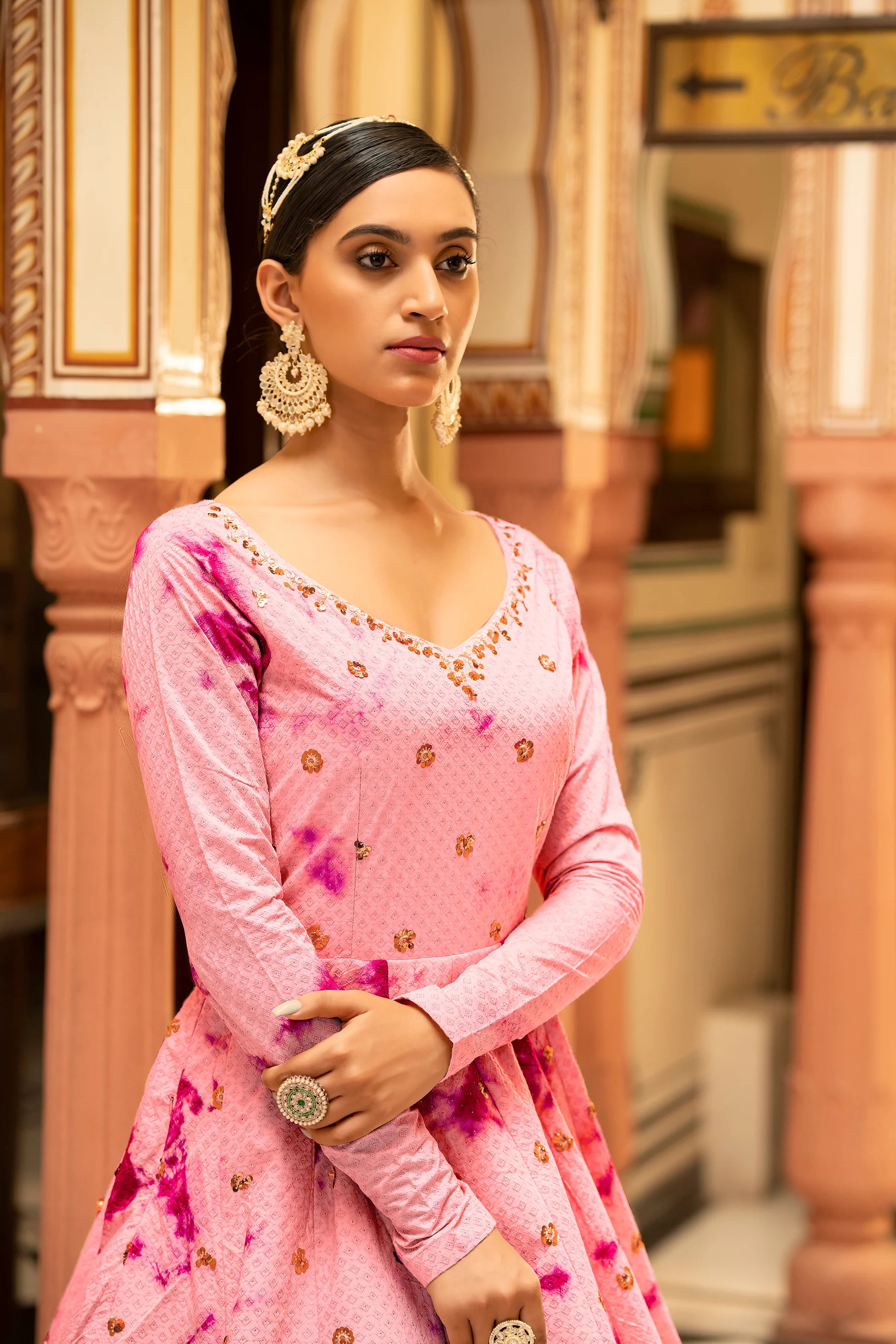 Sequence work gown