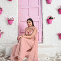 Embroidered Salwar Suit Peach
