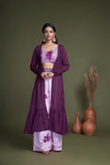 Lavender palazzo choli