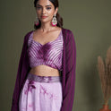 Silk palazzo choli