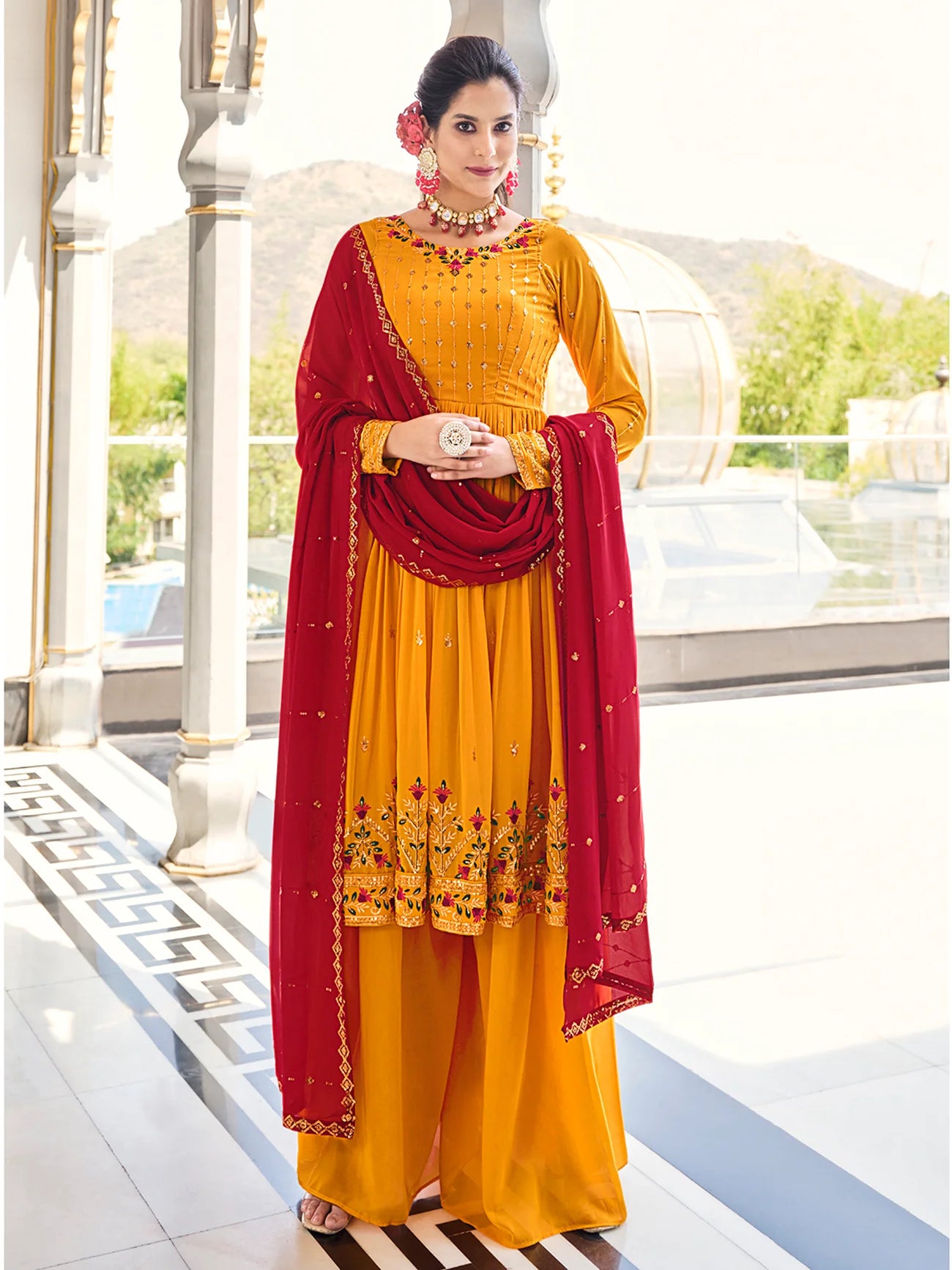 Rani Color Party Palazzo Suit