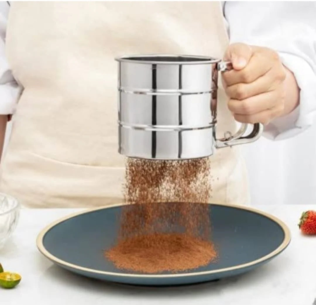 STAINLESS STEEL BAKING FLOUR SIFTER