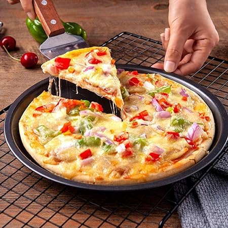 Carbon Steel Pizza Baking Pan - Set of 3