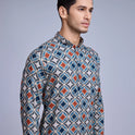 Stylish Printed Rayon Kurta for Men Kurta