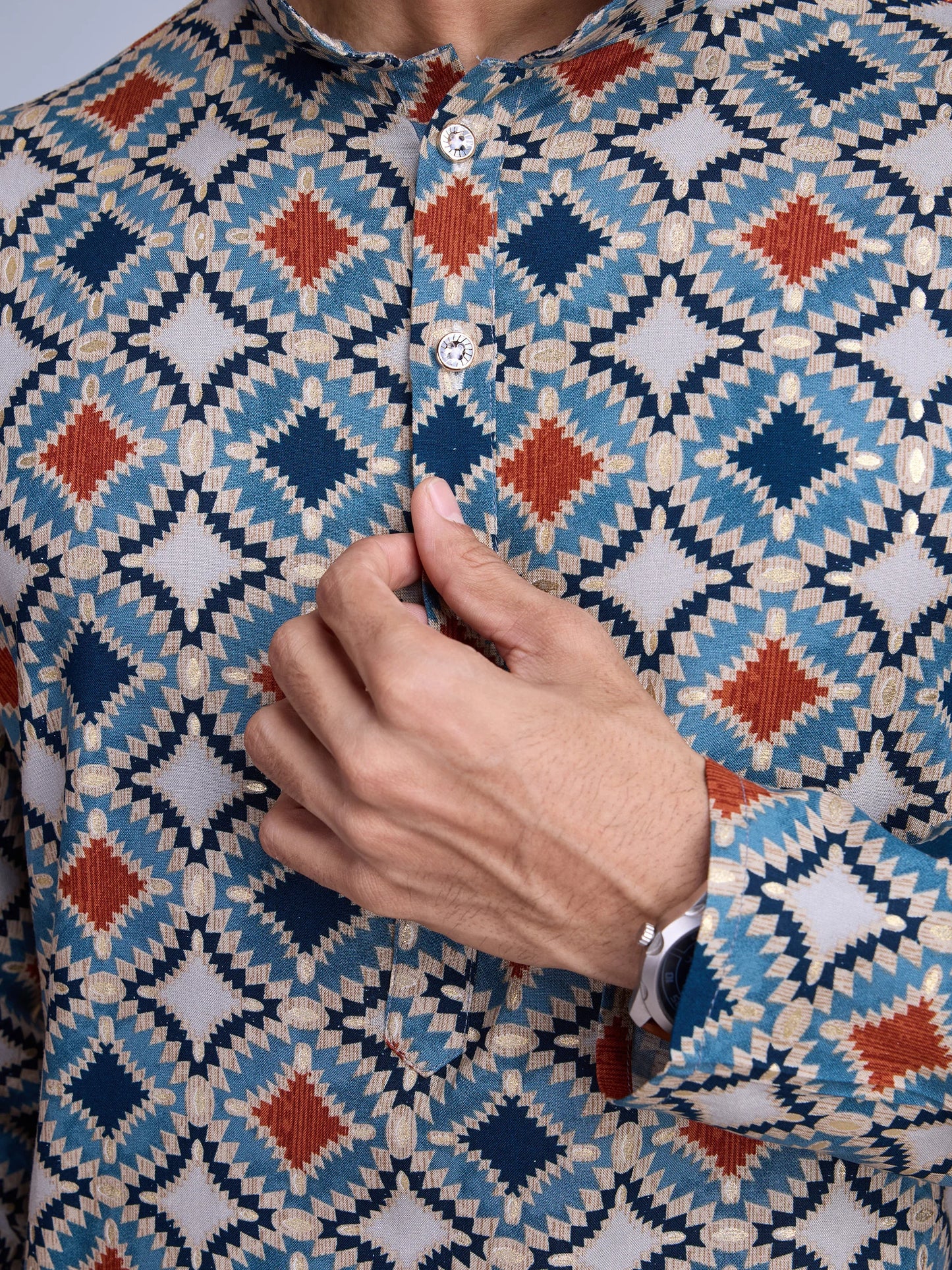 Stylish Printed Rayon Kurta for Men Kurta