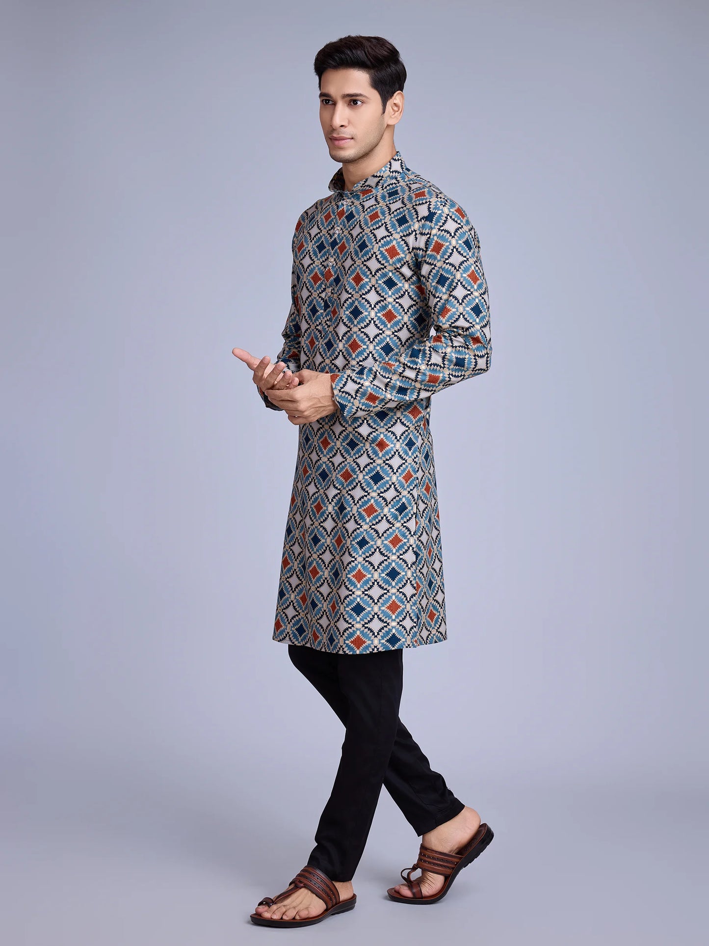 Stylish Printed Rayon Kurta for Men Kurta