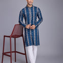 blue rayon kurta