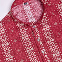 Stylish Men's Rayon Kurta  Printed Foil Design