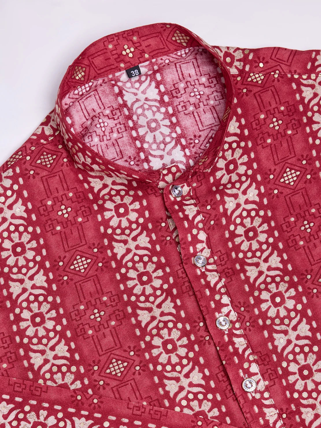 Stylish Men's Rayon Kurta  Printed Foil Design