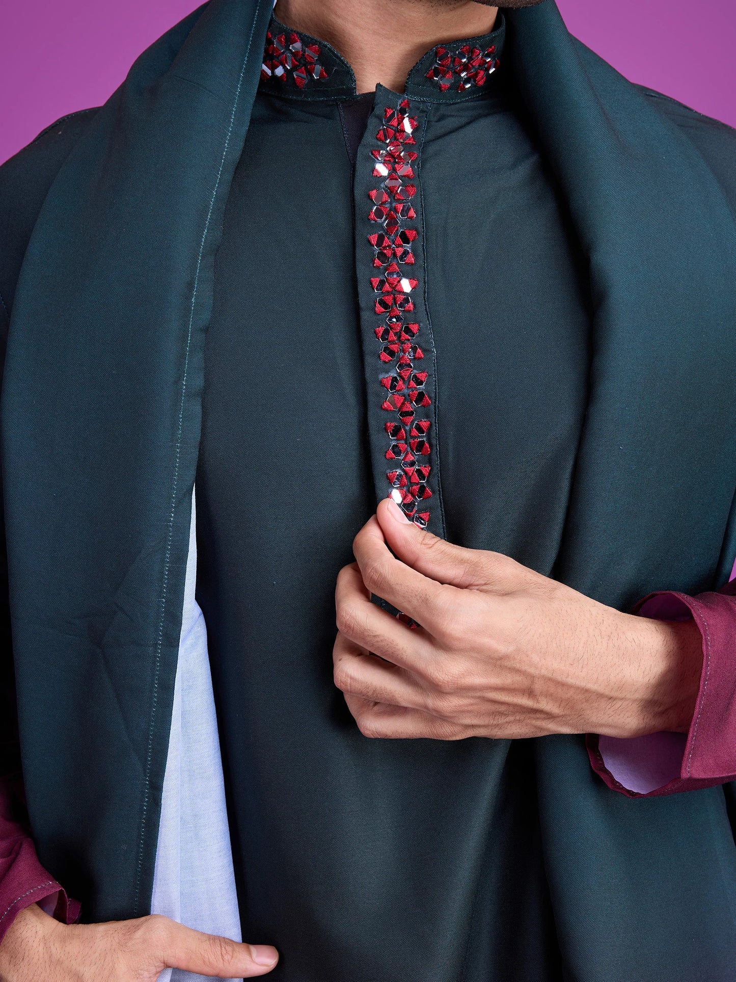 Designer Mirror Work Kurta