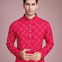 Men's Foil Print Kurta
