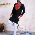 Black Rayon Kurta