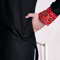 Black Designer Men's Kurta