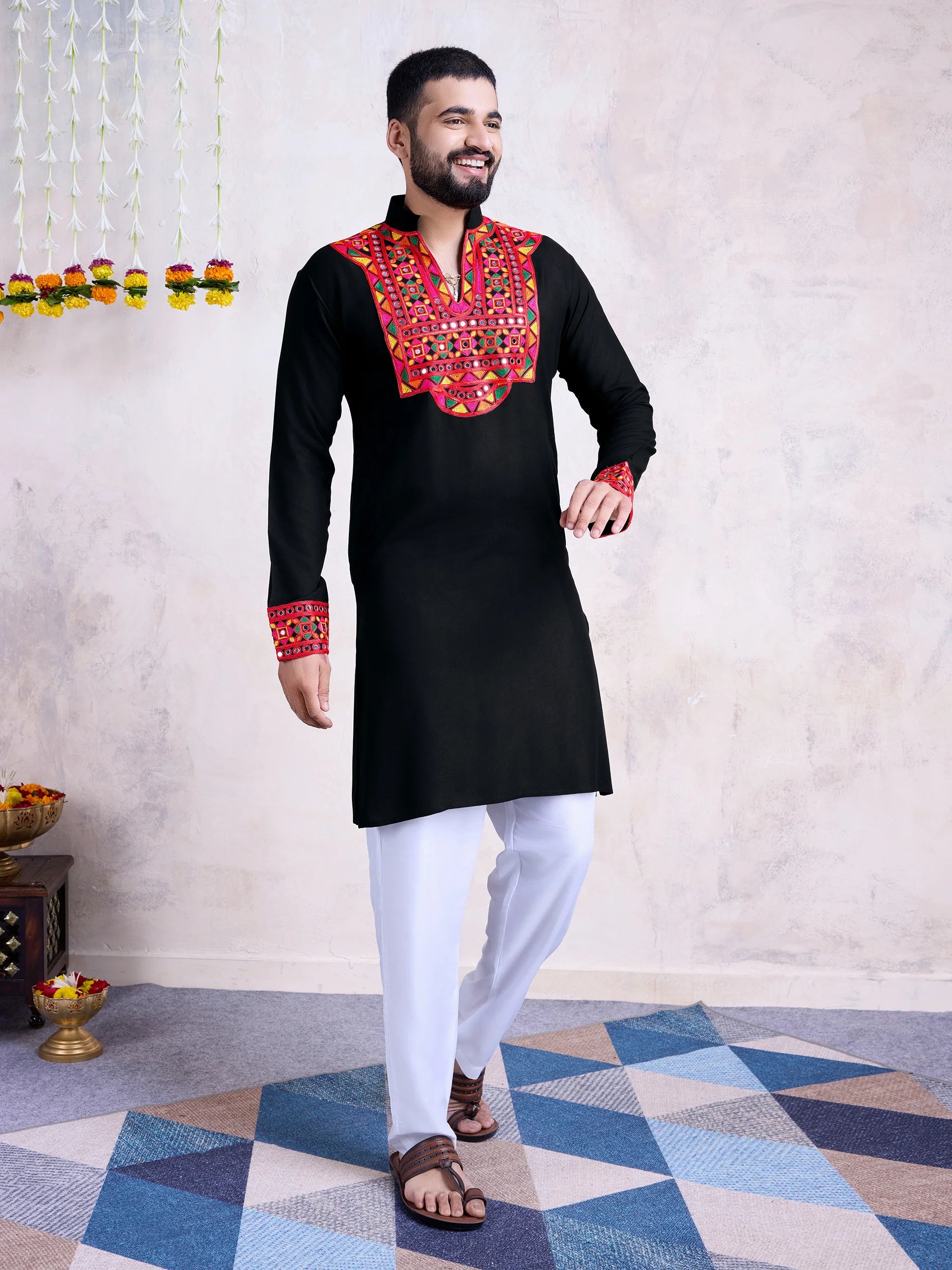 Stylish Black Men's Kurta
