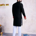 Traditional Black Rayon Kurta
