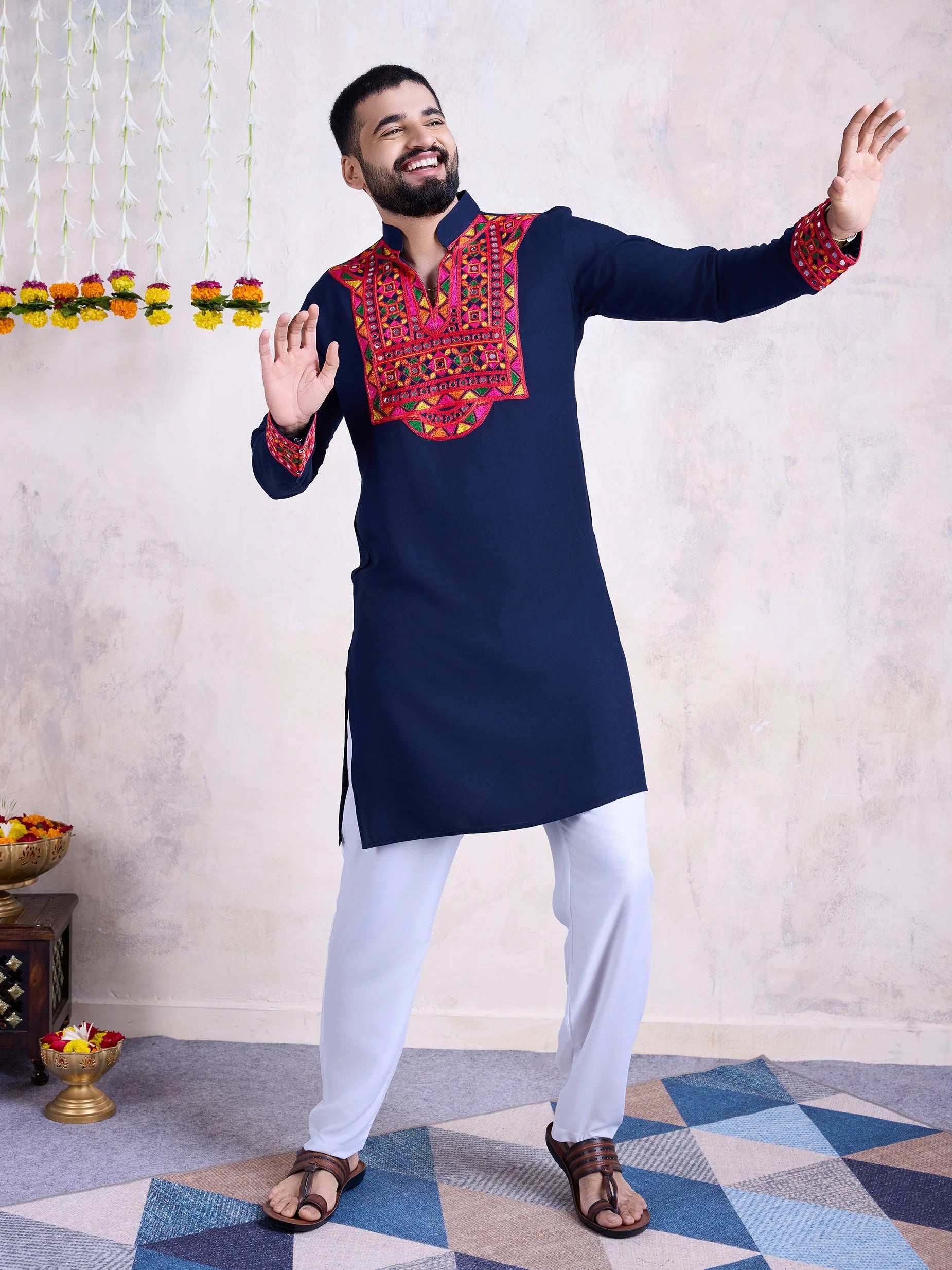 Real Mirror Work Kurta