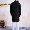 Stylish Black Kurta with Real Mirror Embroidery