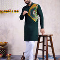 Green Rayon Kurta